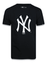 Camiseta Big Masculina New Era Logo New York Yankees Manga Curta Estampada - Preto