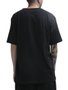 Camiseta Big Masculina Rusty Essential Manga Curta Estampada - Preto