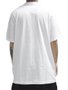 Camiseta Big Masculina Santa Cruz Flaming Dot Manga Curta Estampada - Branco