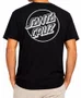 Camiseta Big Masculina Santa Cruz Opus Dot SS Manga Curta Estampada - Preto
