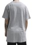 Camiseta Big Masculina South To South Lipe Manga Curta Estampada - Cinza/Mescla