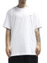 Camiseta Big Masculina Volcom Stone Blanks Manga Curta Estampada - Branco