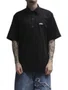 Camiseta De Botâo Masculina Wats Ripstop Tag Manga Curta Estampada - Preto