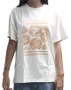 Camiseta Feminina Fila Oversized Letter Manga Curta Estampada - Off White