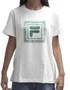 Camiseta Feminina Fila Regular Box Manga Curta Estampada - Off White