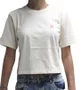 Camiseta Feminina Hurley Icon Manga Curta Estampada - Off White