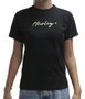 Camiseta Feminina Hurley Silk Line Manga Curta Estampada - Preto