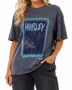 Camiseta Feminina Hurley Surf Manga Curta Estampada - Roxo