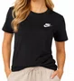 Camiseta Feminina Nike NSW Club Manga Curta Estampada - Preto
