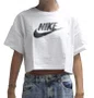 Camiseta Feminina Nike NSW Manga Curta Estampada - Branco