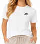 Camiseta Feminina Nike NSW Manga Curta Estampada - Branco