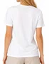 Camiseta Feminina Nike NSW Manga Curta Estampada - Branco