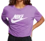 Camiseta Feminina Nike Sportswear cropped Essential algodão macio - Vinho