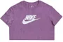 Camiseta Feminina Nike Sportswear cropped Essential algodão macio - Vinho