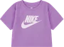 Camiseta Feminina Nike Sportswear cropped Essential algodão macio - Vinho