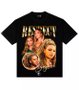 Camiseta Feminina Respect Beyonce Manga Curta Estampada - Preto