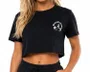 Camiseta Feminina Volcom Silk Mc Bloom Manga Curta Estampada - Preto