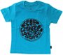 Camiseta Infantil Rip Curl Wettie Tee Manga Curta Estampada - Turquesa