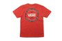 Camiseta Infantil Vans Logo Check Manga Curta Estampada - Vermelho