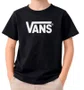 Camiseta Infantil Vans Stretch Logo SS Manga Curta Estampada - Preto