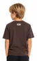 Camiseta Infantil Wats Logo Botom Manga Curta Estampada - Marrom