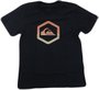 Camiseta Infantl Quiksilver Black Slab TN Manga Curta Estampada - Preto