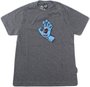 Camiseta Juvenil Santa Cruz Screaming Hand Manga Curta Estampada - Grafite Mescla