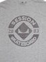 Camiseta Juvenil Session Logo Skate Manga Curta Estampada - Cinza
