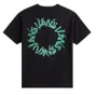 Camiseta Juvenil Vans Wild Circle SS Manga Curta Estampada - Preto