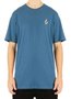 Camiseta Juvenil Volcom Iconic Regular Manga Curta - Azul