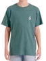 Camiseta Juvenil Volcom Silk MC Iconic Manga Curta Estampada - Cinza