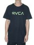 Camiseta Masculin RVCA Big Rvca Manga Curta - Preto