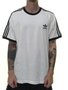 Camiseta Masculina Adidas 3 Stripes Manga Curta - Branco/Preto