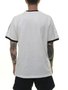 Camiseta Masculina Adidas 3 Stripes Manga Curta - Branco/Preto