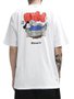 Camiseta Masculina Baw Chillin Manga Curta Estampada - Branco