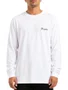 Camiseta Masculina Baw Overall Manga Longa Estampada - Branco