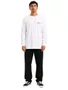 Camiseta Masculina Baw Overall Manga Longa Estampada - Branco