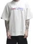 Camiseta Masculina Baw Oversized Connect Manga Curta Estampada - Off White