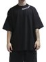 Camiseta Masculina Baw Oversized Gothic Manga Curta Estampada - Preto