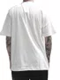 Camiseta Masculina BAW Regular Flaming Manga Curta Estampada - Off White