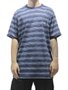 Camiseta Masculina Bazon Listrar Manga Curta Estampada - Multicores