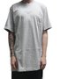 Camiseta Masculina Bazon Roots Manga Curta Estampada - Cinza/Mescla