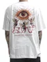 Camiseta Masculina Big Blunt Sentinel Manga Curta Estampada - Branco