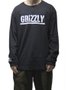 Camiseta Masculina Big Grizzly OG Stamp Manga Longa - Preto