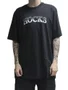 Camiseta Masculina Big Hocks Esp Vertice Manga Curta Estampada - Preto
