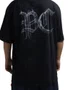 Camiseta Masculina Big Plano C Smoke Cotton Manga Curta Estampada - Preto