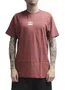 Camiseta Masculina Billabong Bracket Wave Manga Curta Estampada - Vinho
