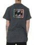 Camiseta Masculina Billabong M/C Cyron Wave Manga Curta - Cinza Mescla Escuro