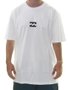Camiseta Masculina Billabong Mid Icon Manga Curta Estampada - Branco
