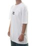 Camiseta Masculina Billabong Mid Icon Manga Curta Estampada - Branco